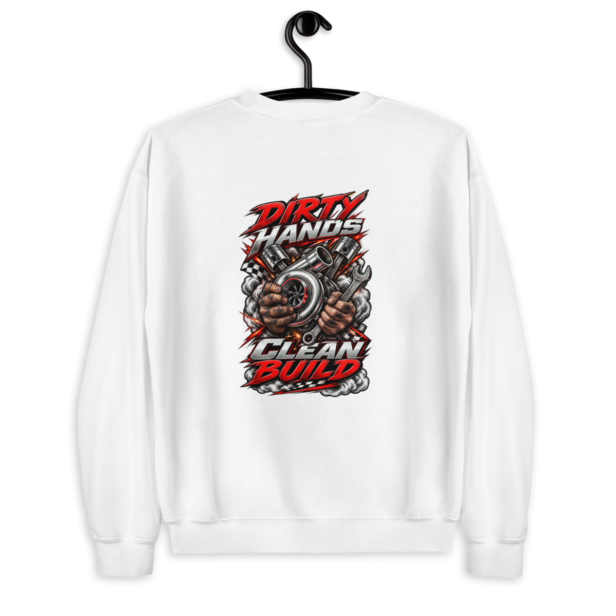 LIMITED NERB DROP "DIRTY HANDS. CLEAN BUILD." Crewneck