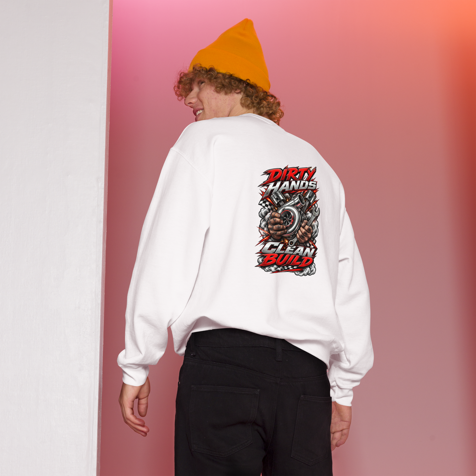LIMITED NERB DROP "DIRTY HANDS. CLEAN BUILD." Crewneck