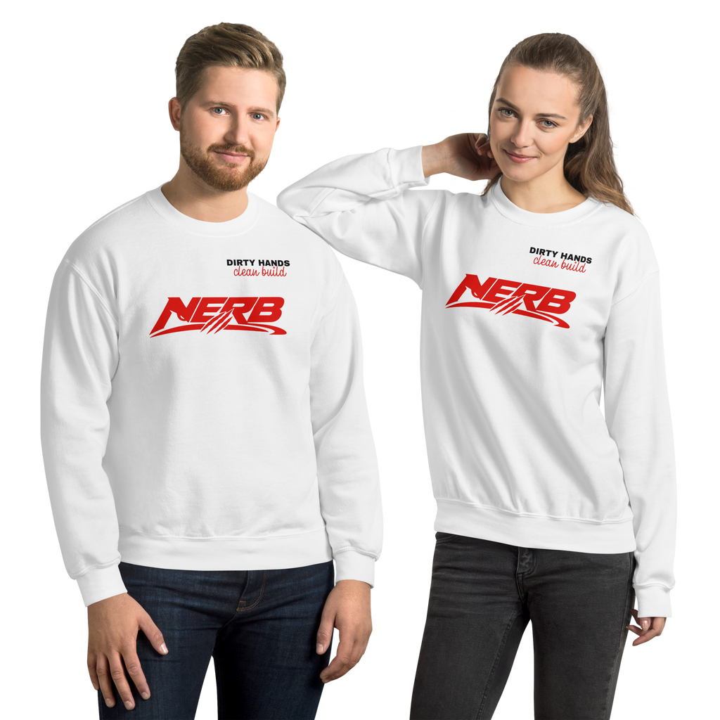 LIMITED NERB DROP "DIRTY HANDS. CLEAN BUILD." Crewneck